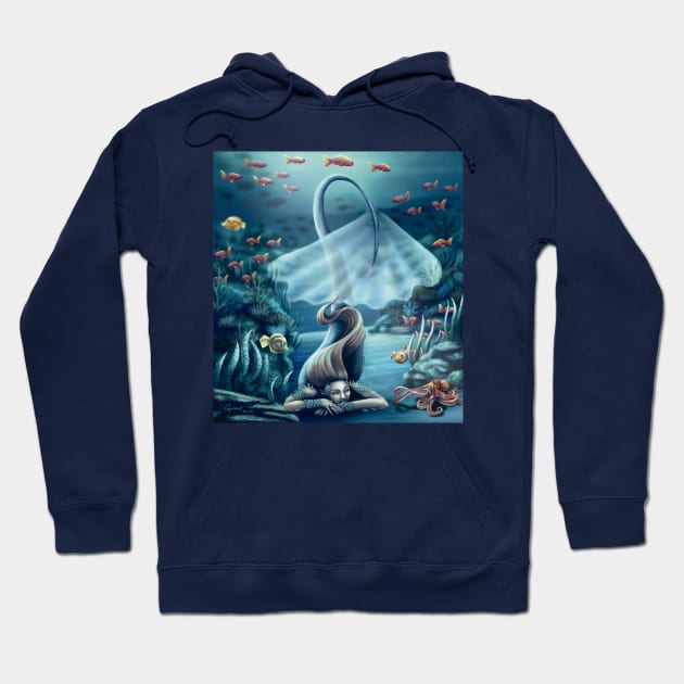 Chilling Mermaid Hoodie by GnarlyBones